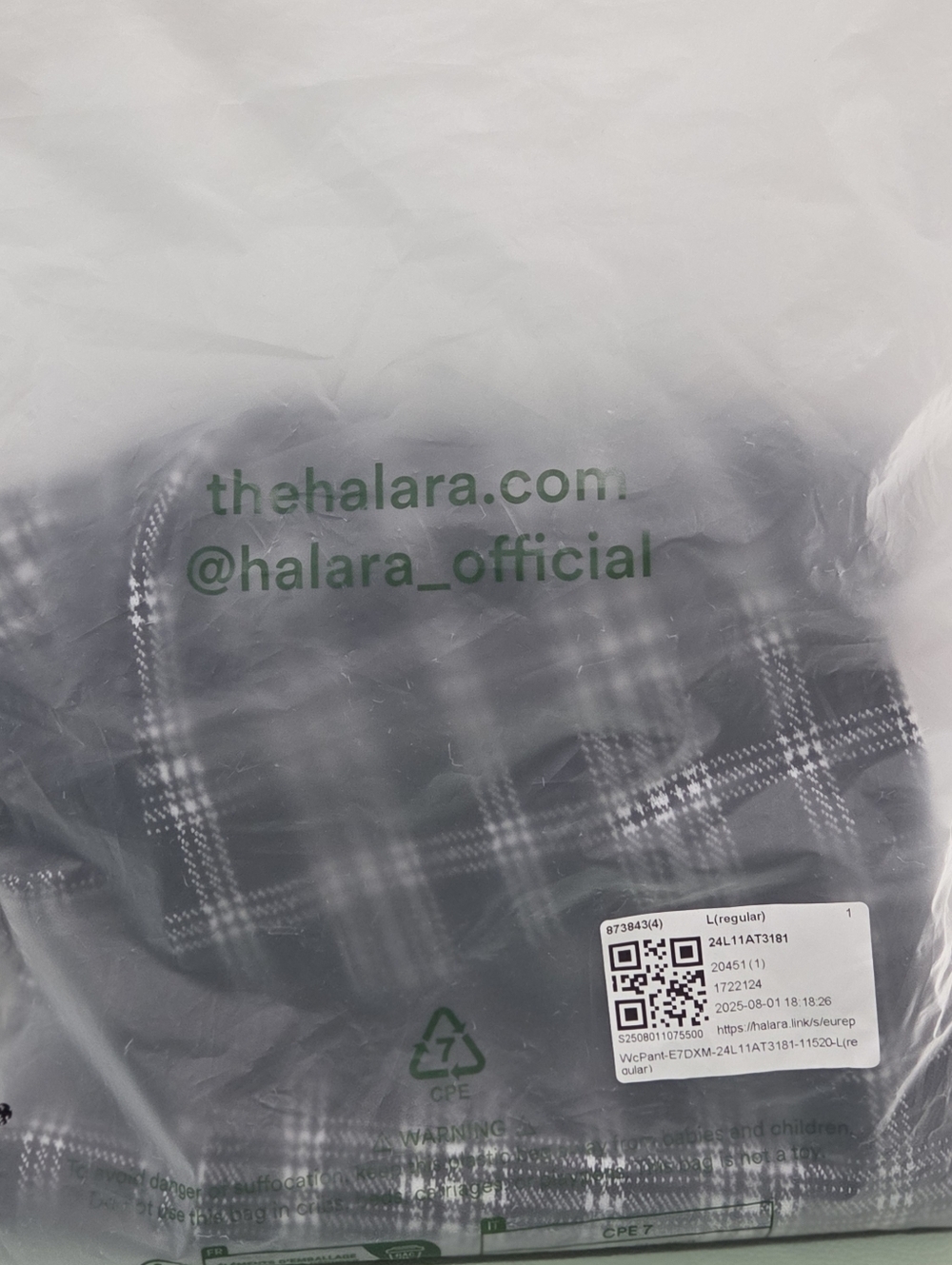 Halara Flex High Waisted Pocket Houndstooth Plaid Skinny Work Pants - Picture 10 of 10